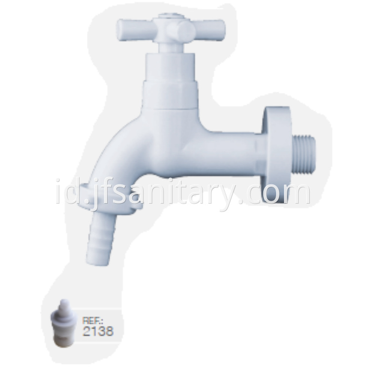 Abs Plastic Faucet For Washing Machine White Finish